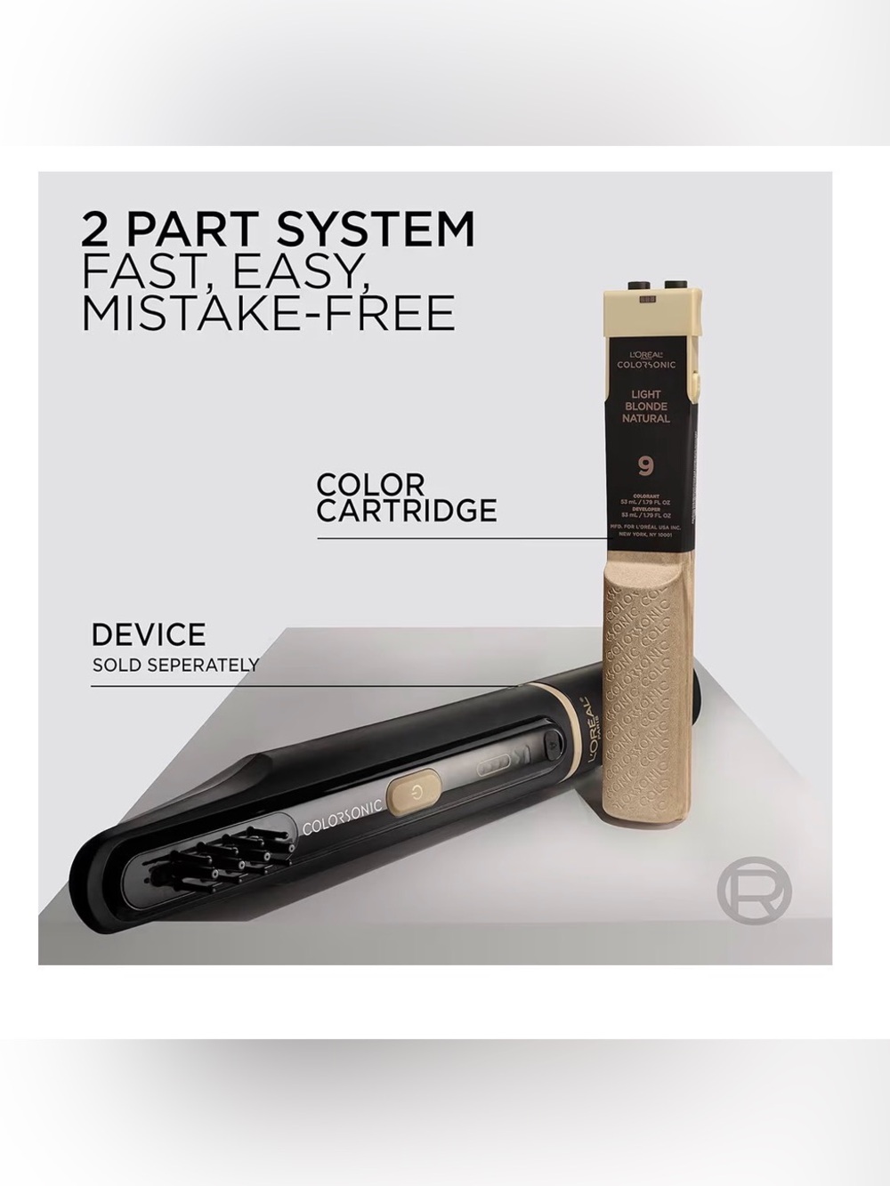 NEW L'Oréal ColorSonic Hair Color Device - Black